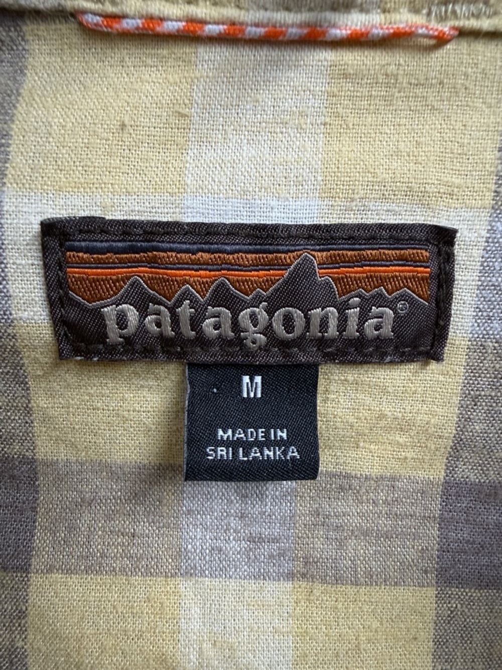Patagonia Yellow and Gray Plaid Western Shirt - Picture 2 of 8